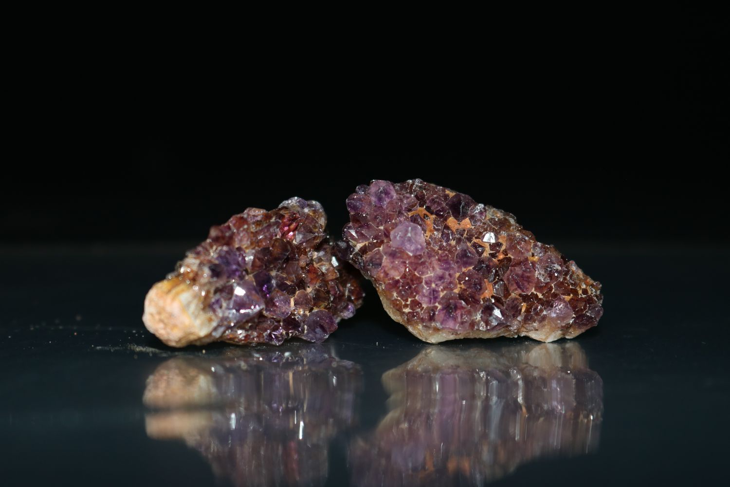 Natural Small Dark Amethyst Clusters