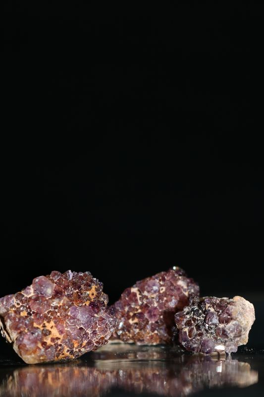 Natural Small Dark Amethyst Clusters