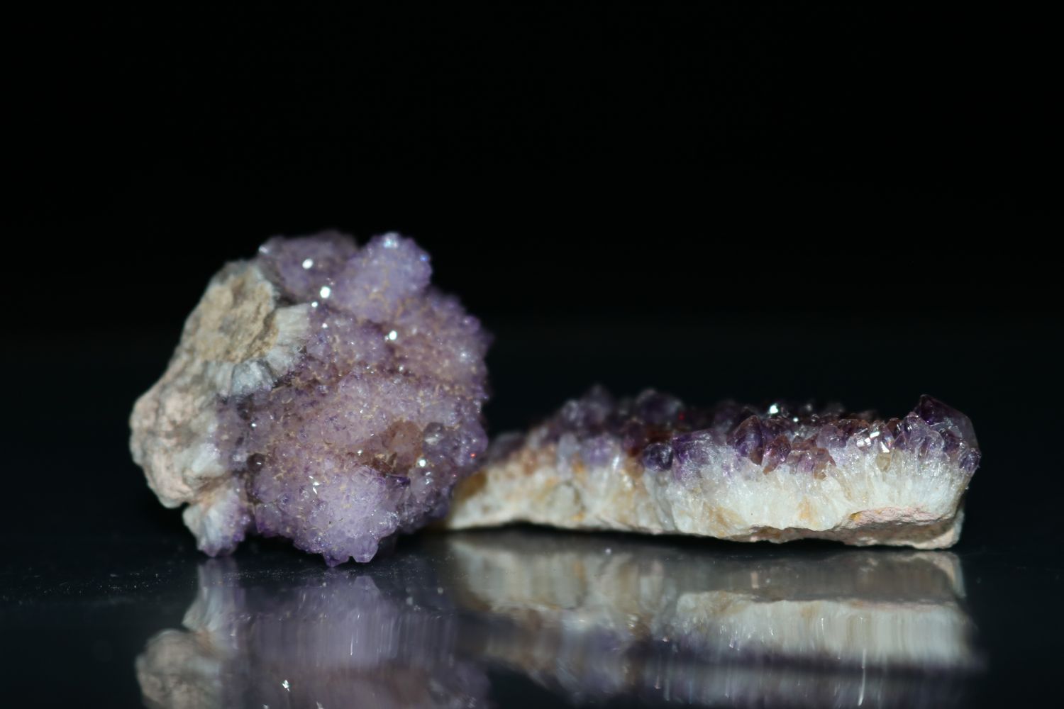 Natural Small Dark Amethyst Clusters