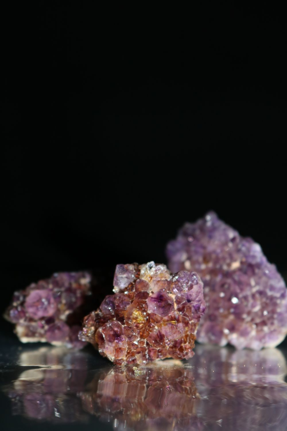 Natural Small Dark Amethyst Clusters