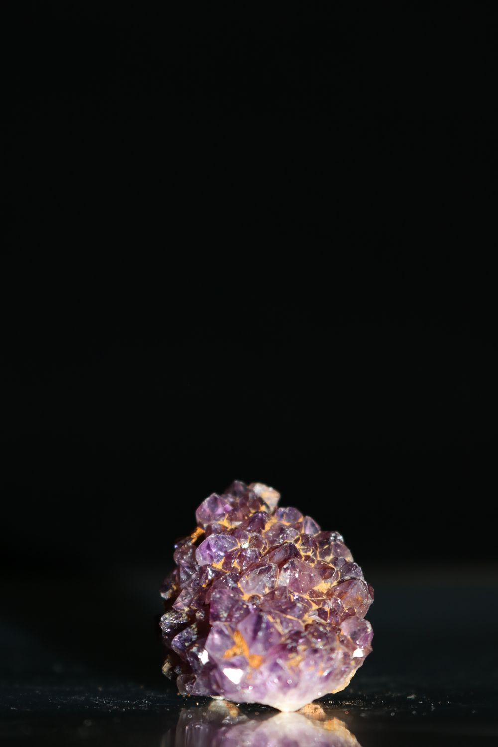 Natural Small Dark Amethyst Clusters