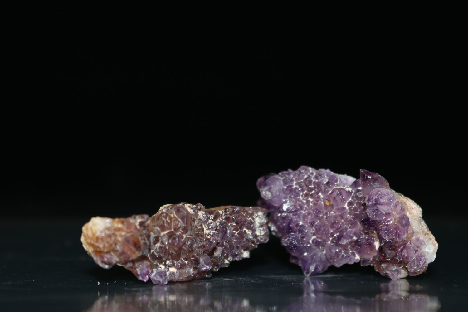 Natural Small Dark Amethyst Clusters