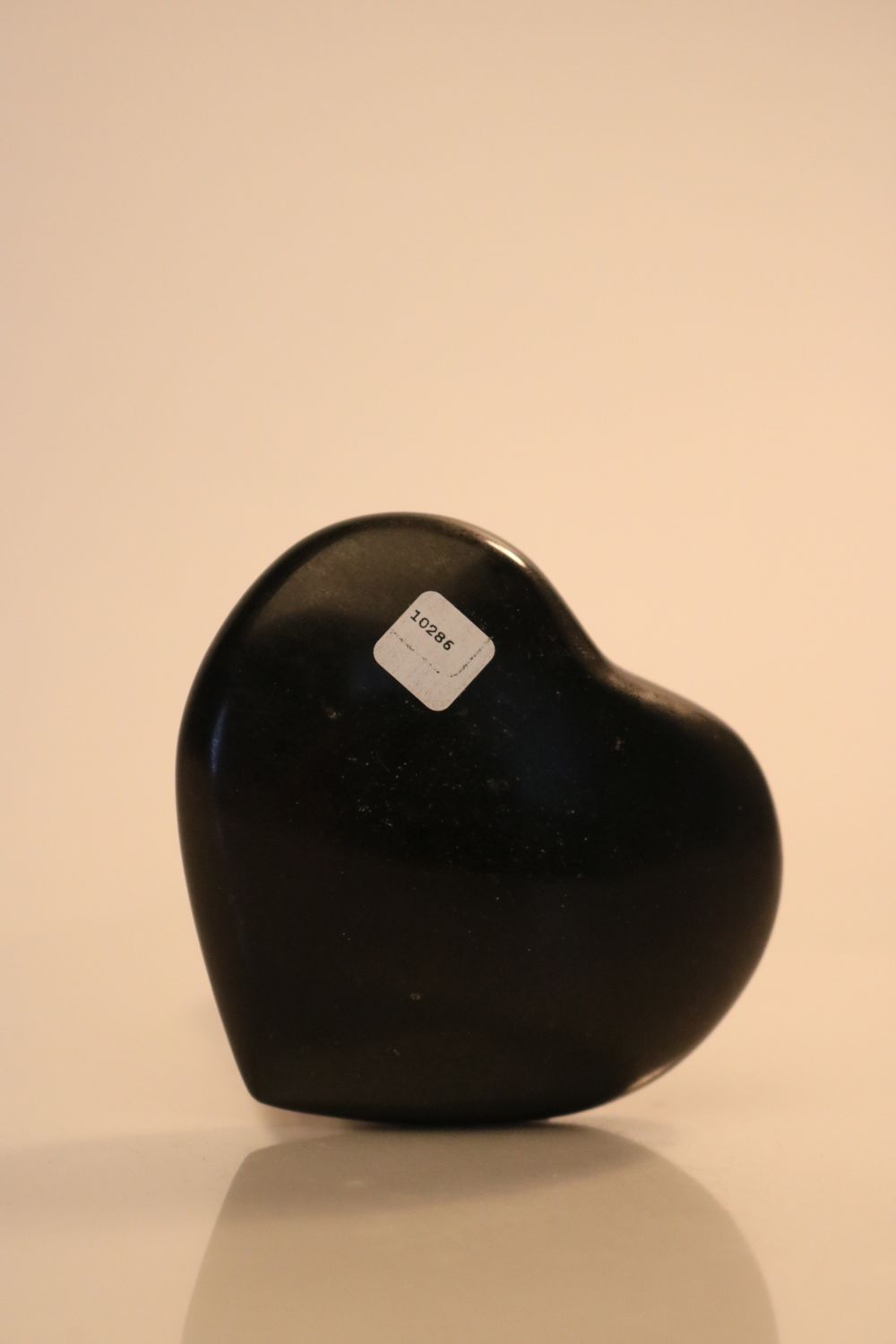 Polished Black Basalt Hearts