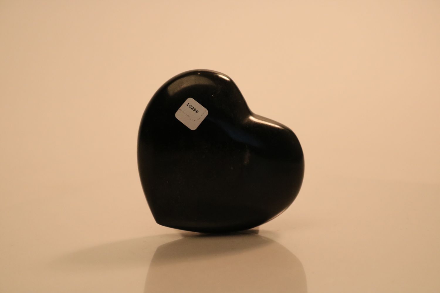 Polished Black Basalt Hearts