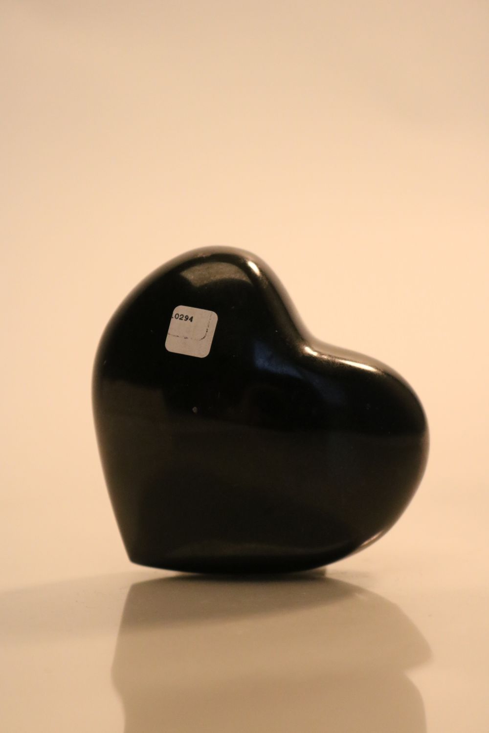 Polished Black Basalt Hearts