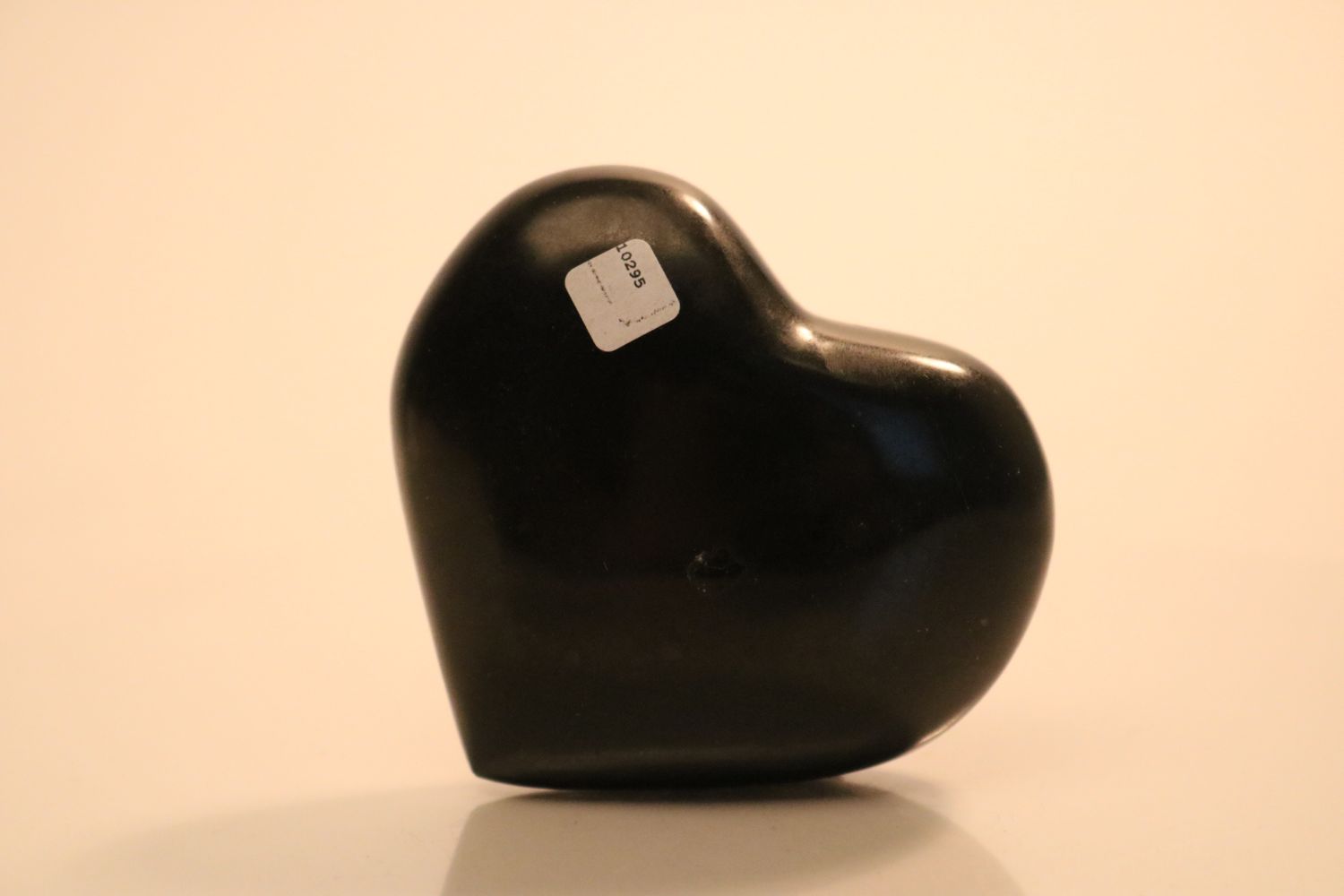 Polished Black Basalt Hearts
