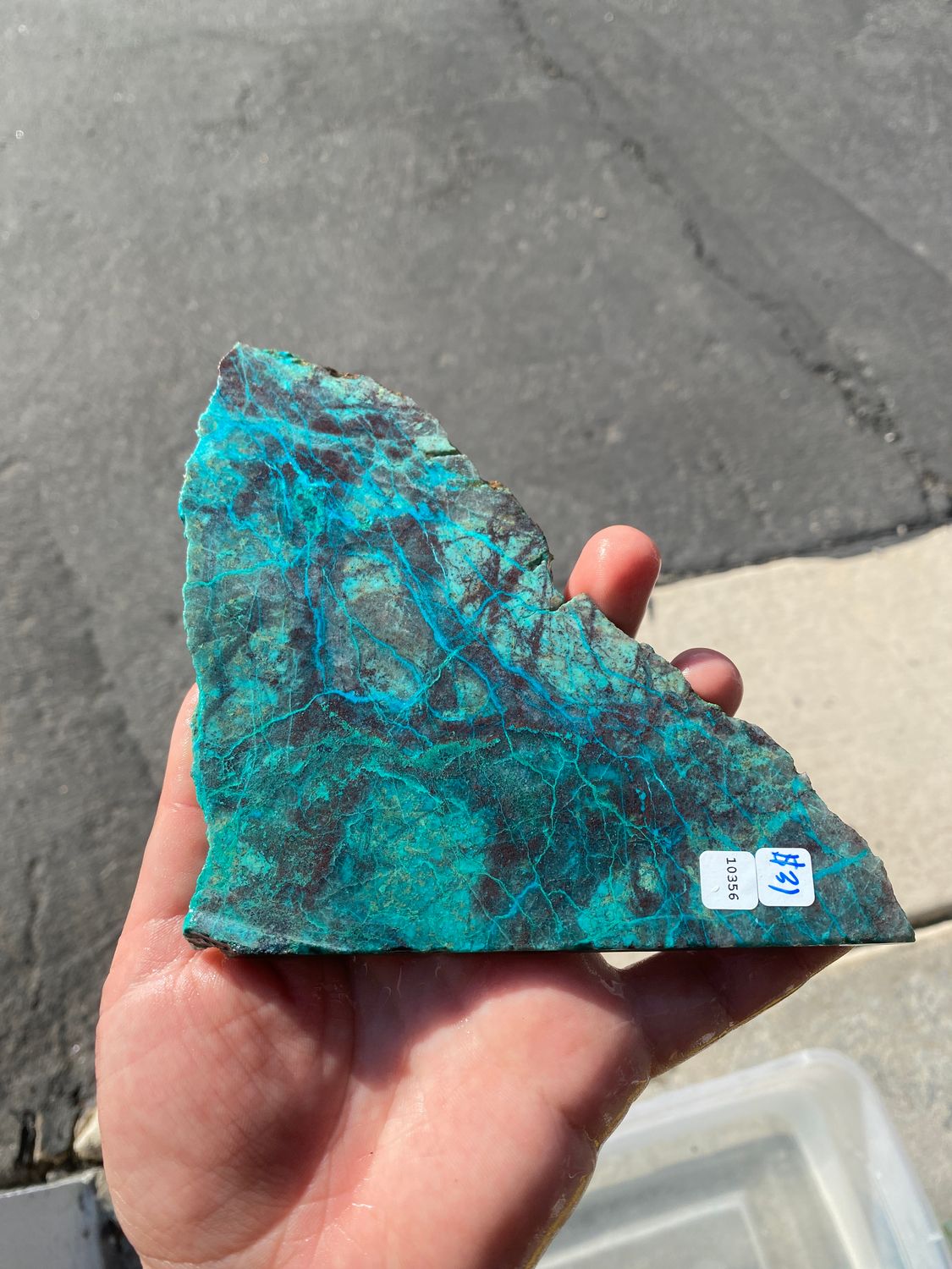Lightning Chrystocolla Slab