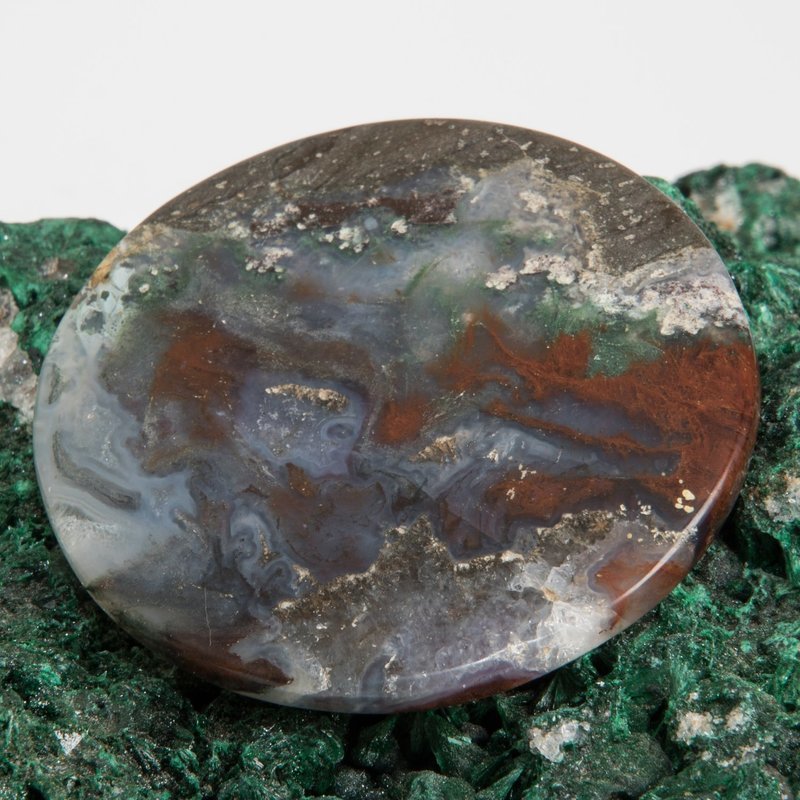 Indonesian Moss Agate Cabochon