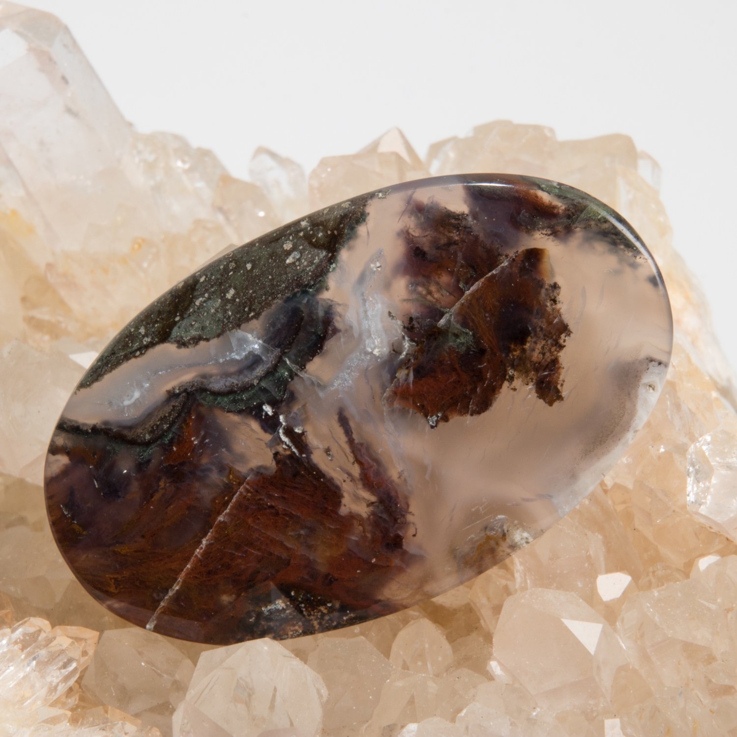 Indonesian Moss Agate Cabochon