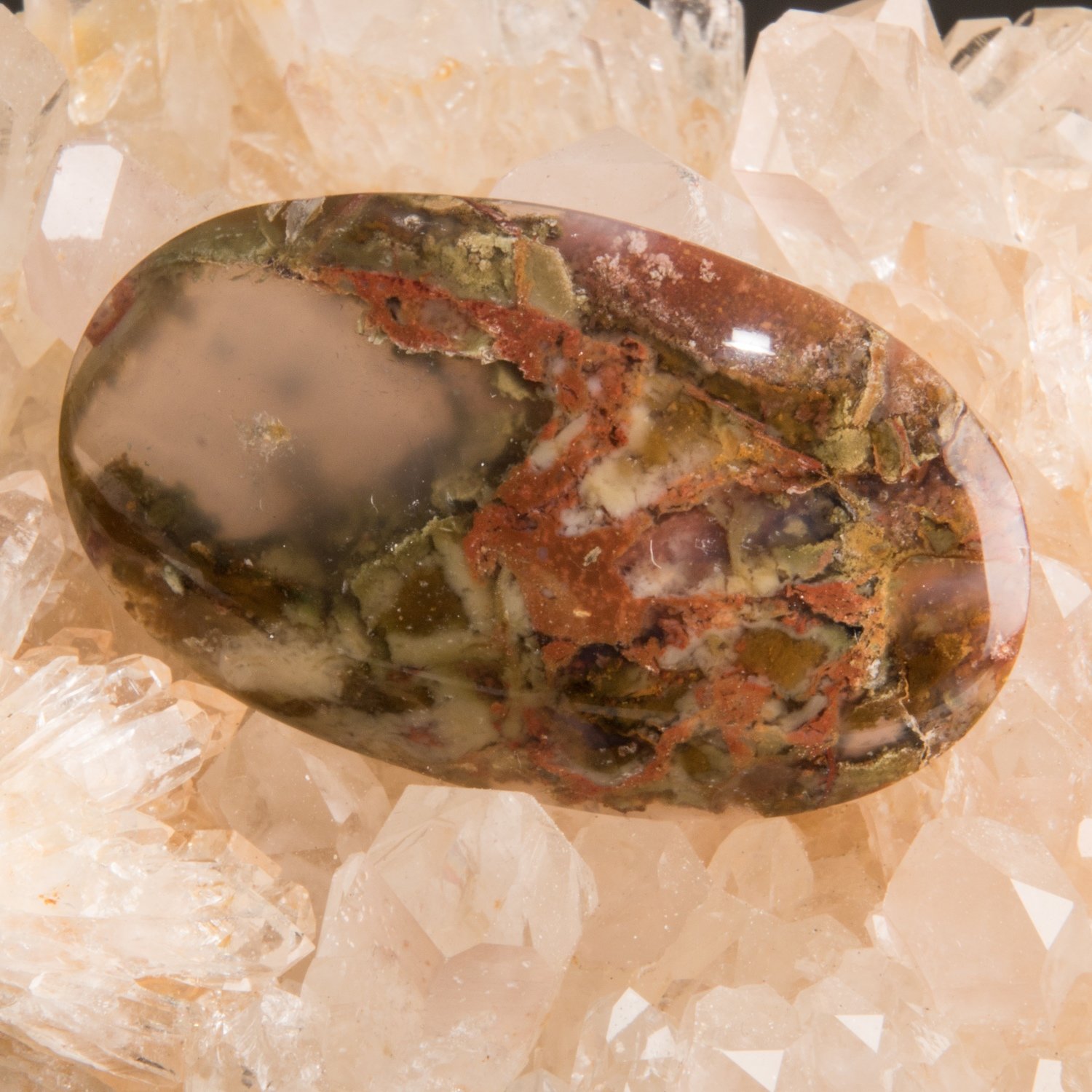 Indonesian Moss Agate Cabochon