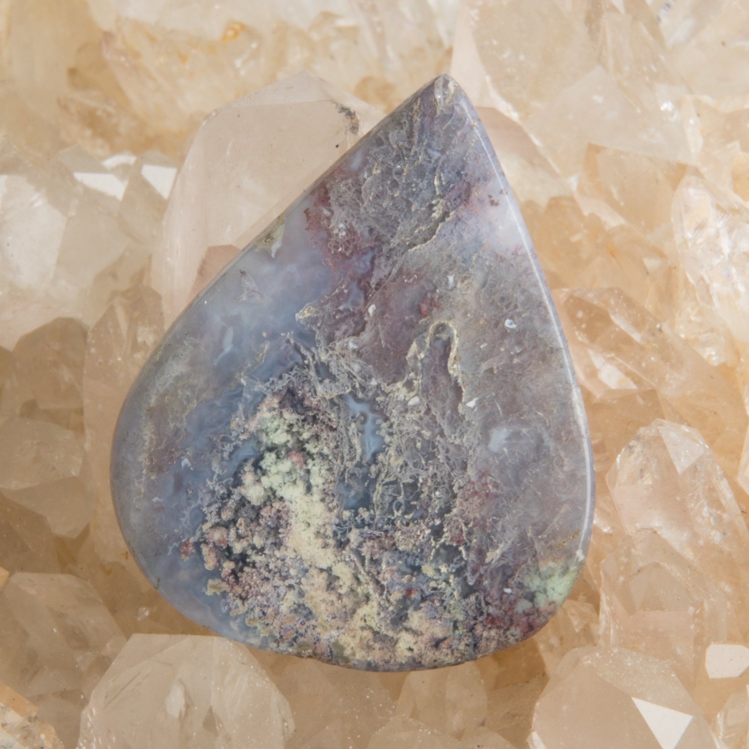 Indonesian Moss Agate Cabochon