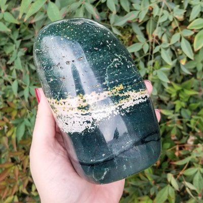 Ocean Jasper Freeform Standing Display Piece Ocean Jasper Freeform Standing Display Piece