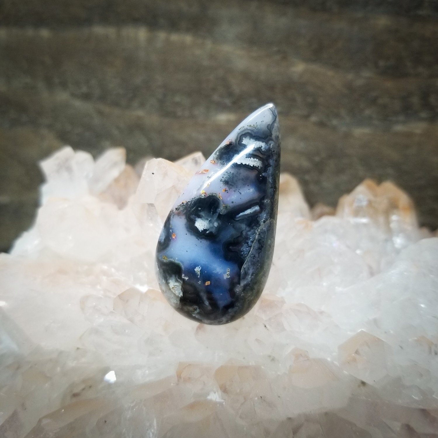 Indonesian Moss Agate Cabochon