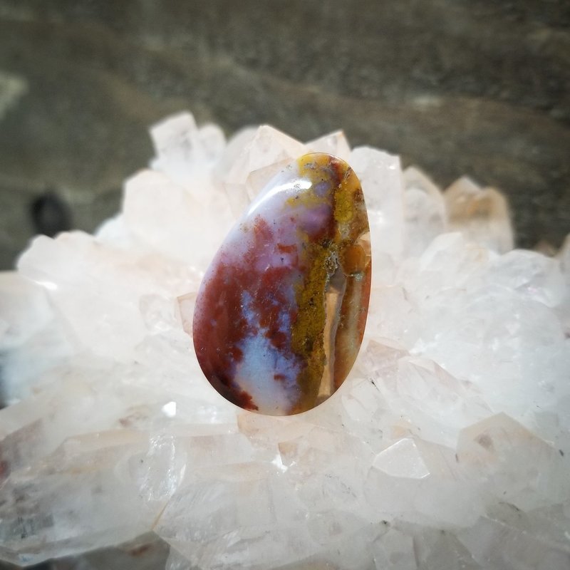 Indonesian Moss Agate Cabochon