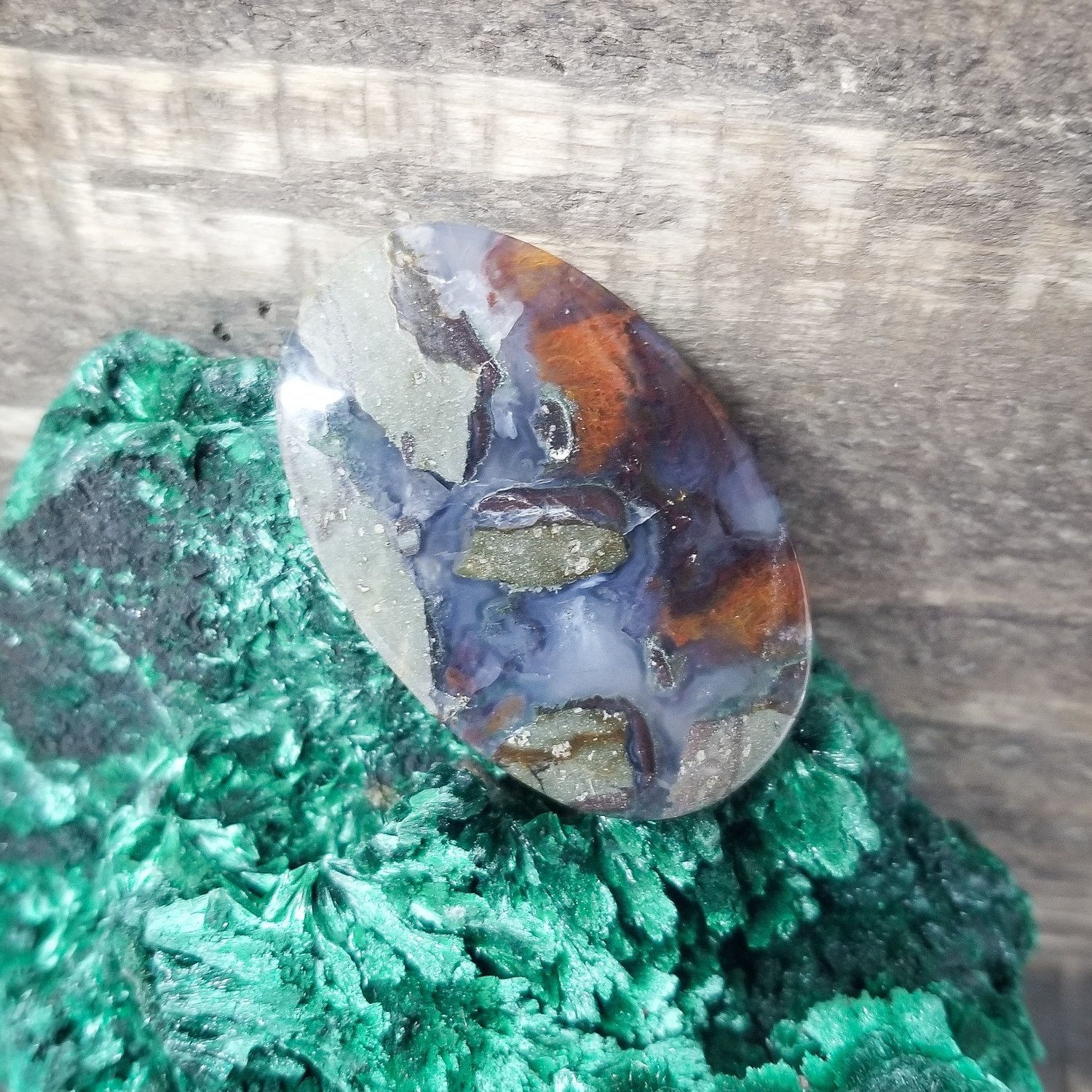Indonesian Moss Agate Cabochon