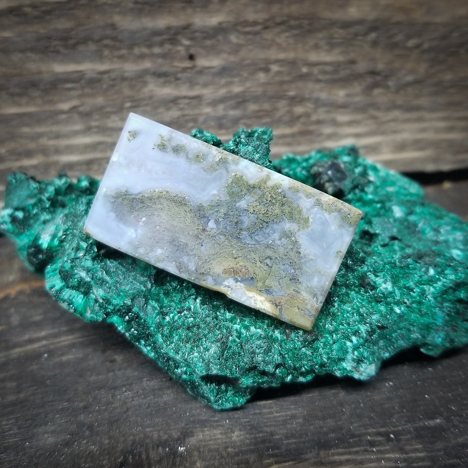 Indonesian Moss Agate Cabochon