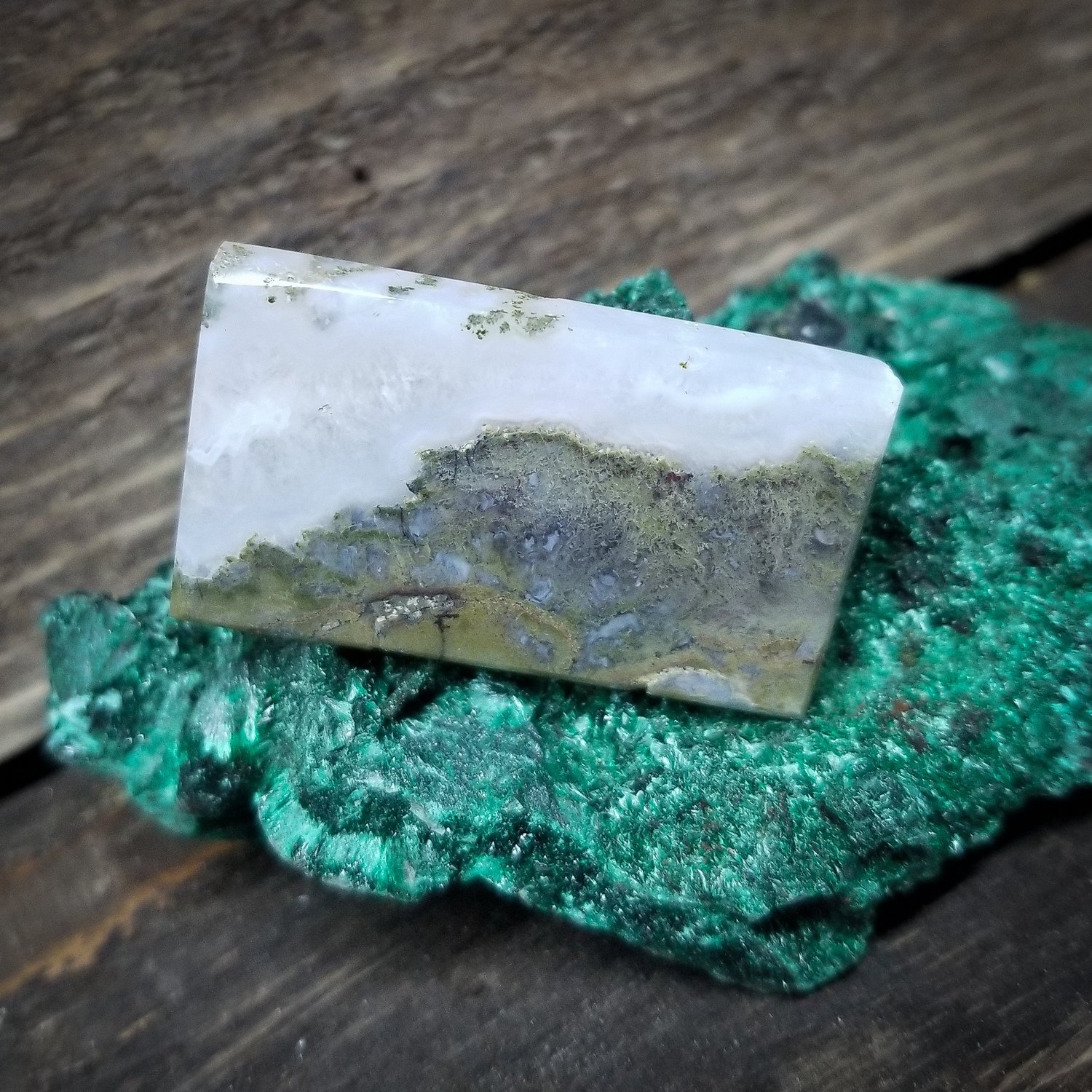 Indonesian Moss Agate Cabochon