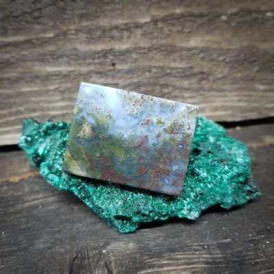 Indonesian Moss Agate Cabochon