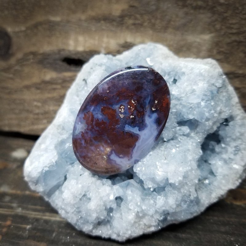 Indonesian Moss Agate Cabochon