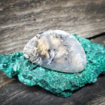 Indonesian Moss Agate Cabochon