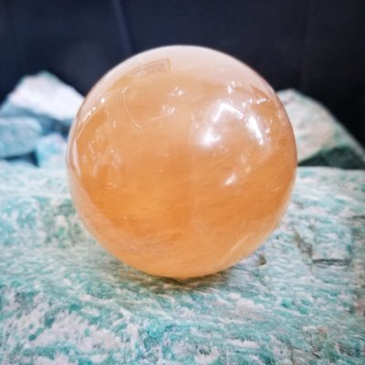 Golden Calcite Sphere