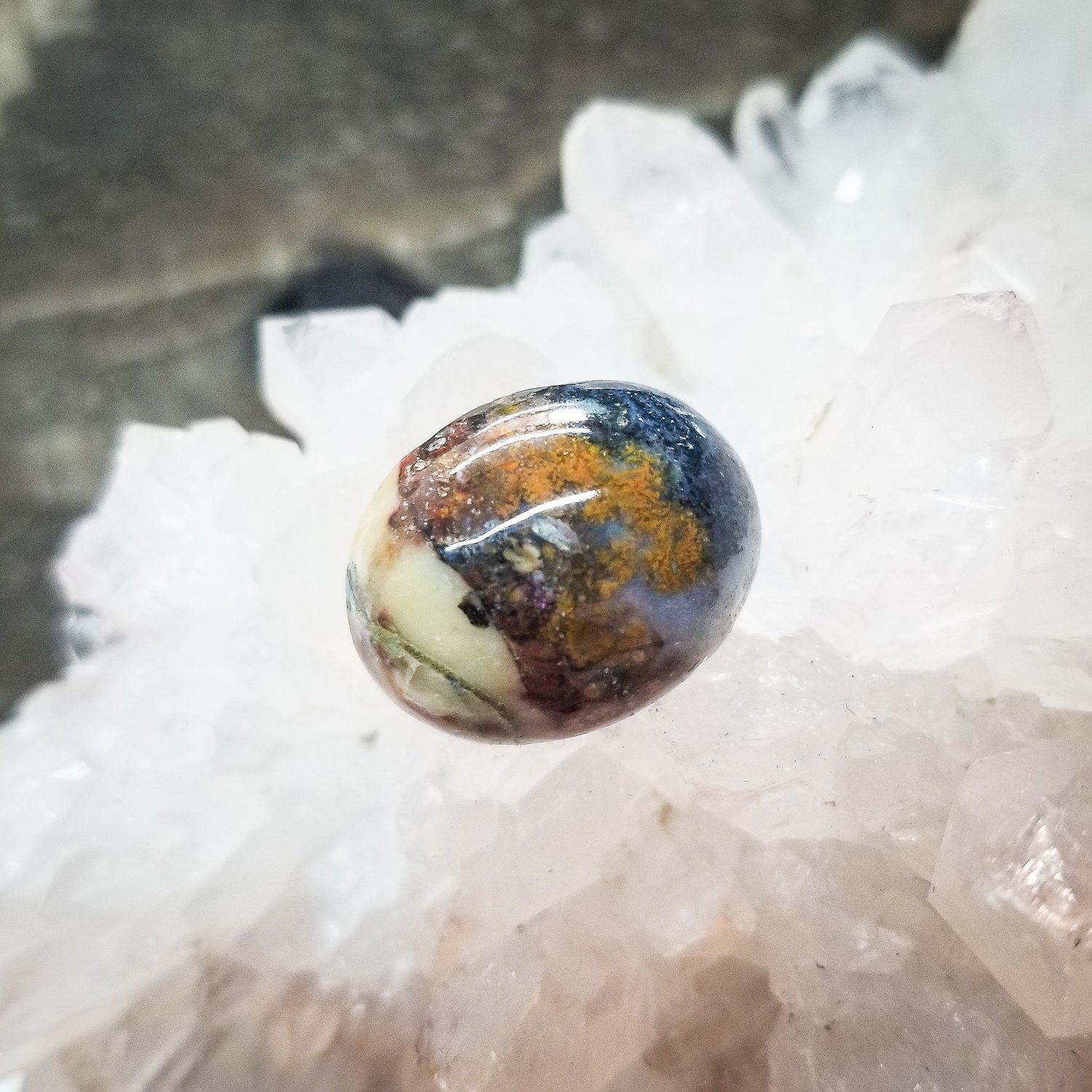 Indonesian Opalized Wood Cabochon