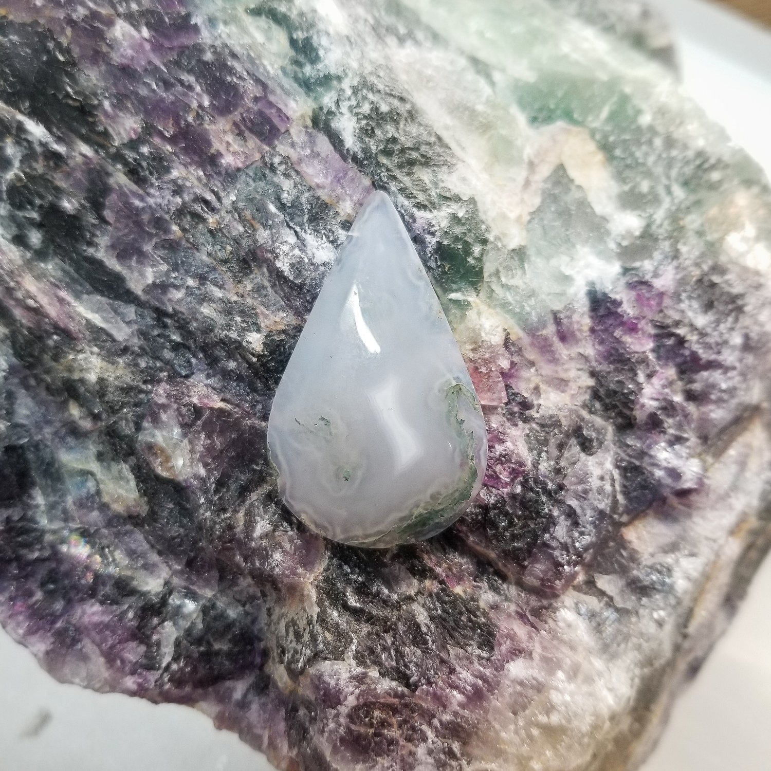 Indonesian Moss Agate Cabochon