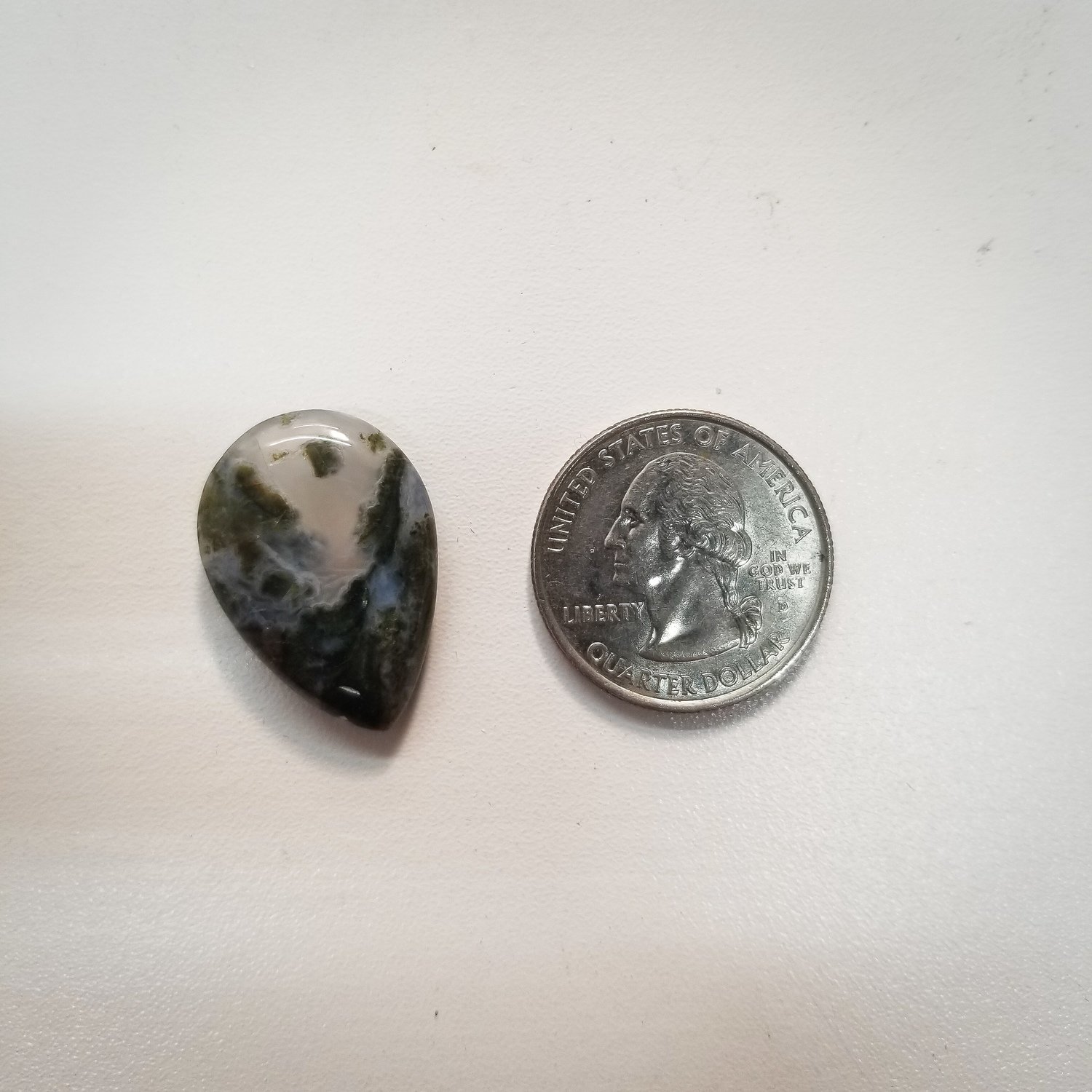 Indonesian Moss Agate Cabochon