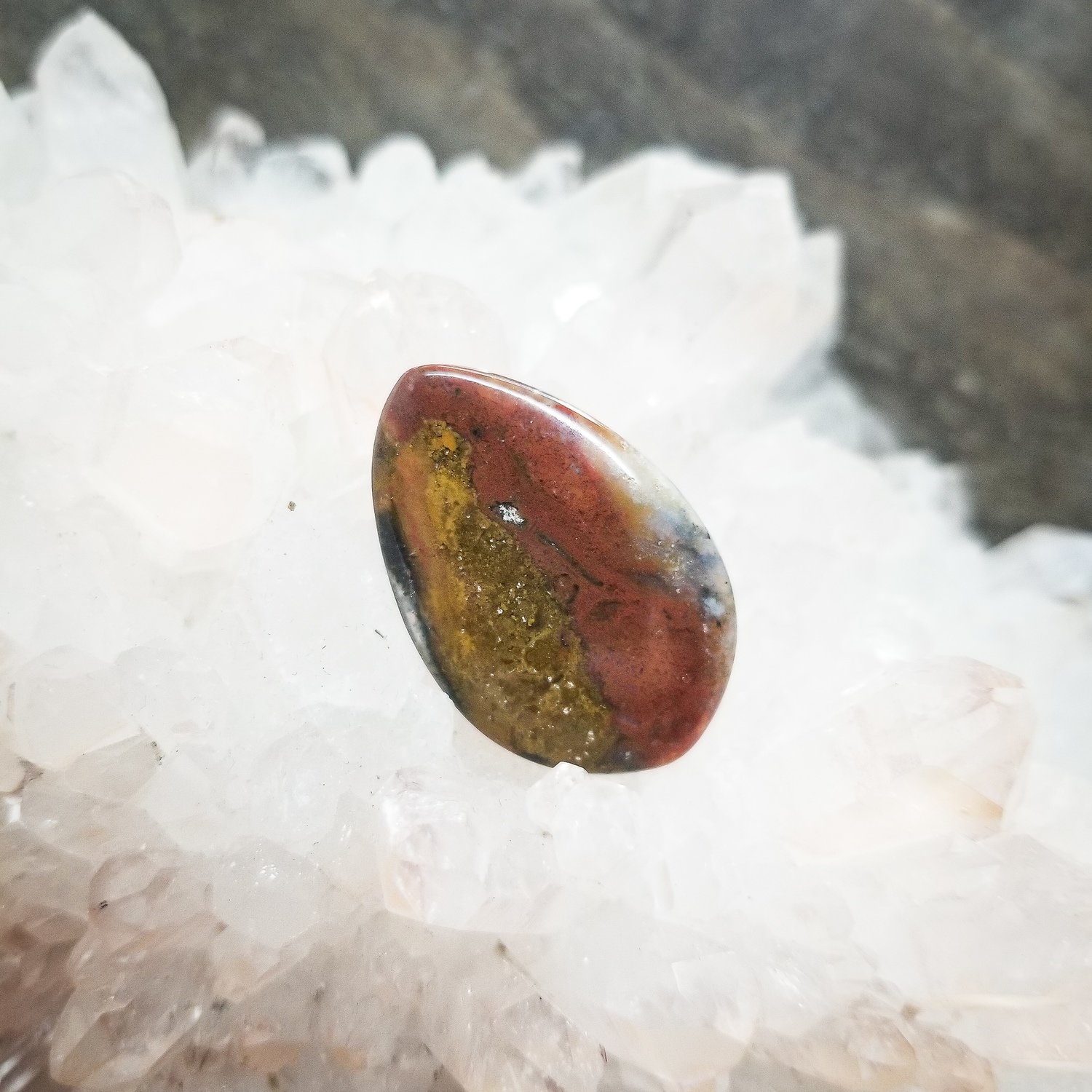 Indonesian Moss Agate Cabochon