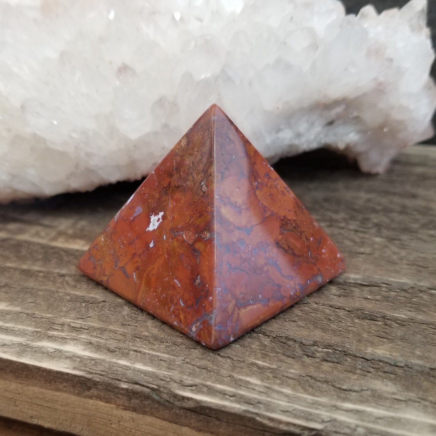 Red Jasper Pyramid Crystal Healing