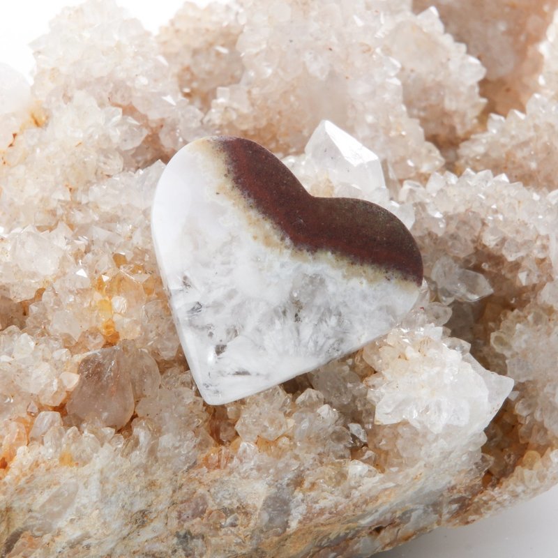 Moss Agate Heart Cabochon