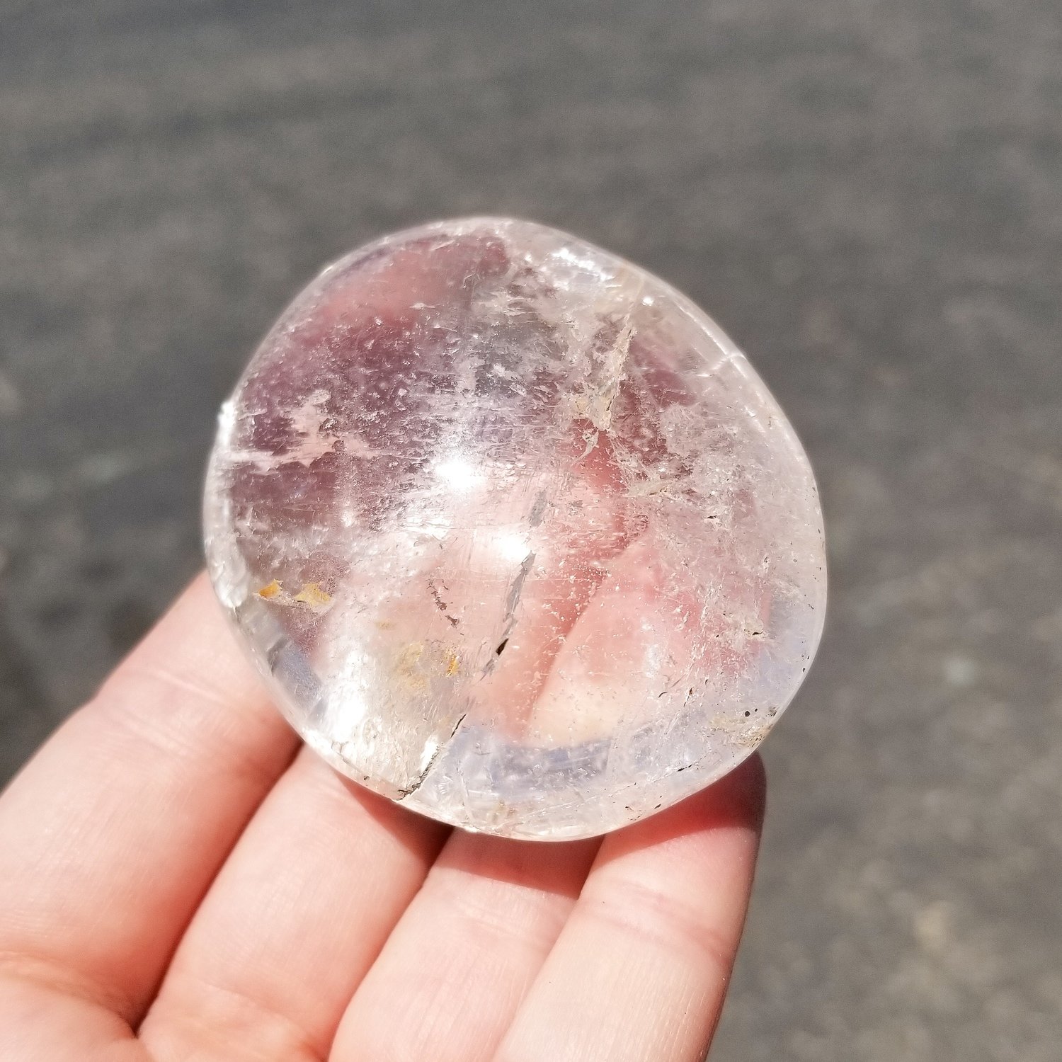 Clear Quartz Palmstone