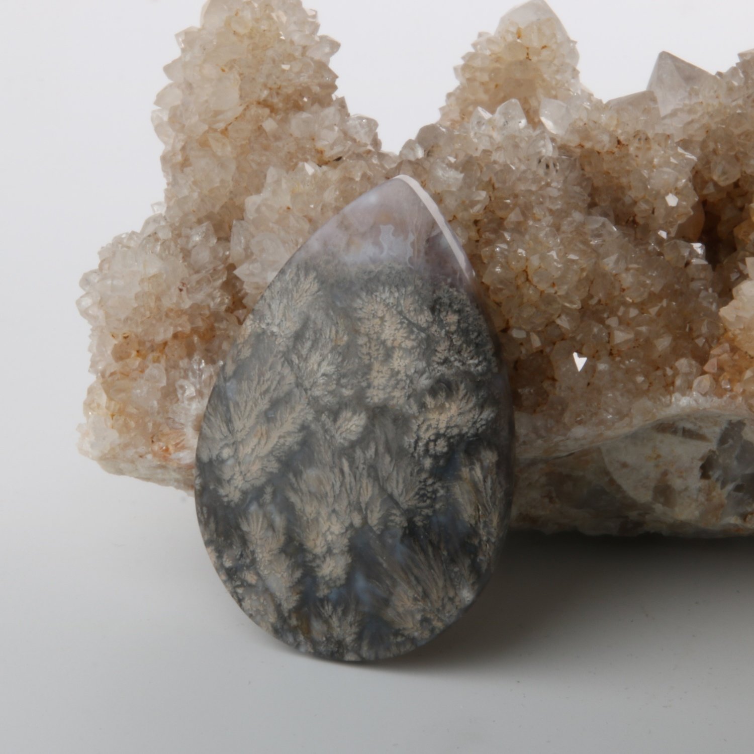 Plume Agate Cabochon