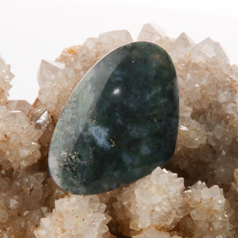 Indonesian Moss Agate Cabochon