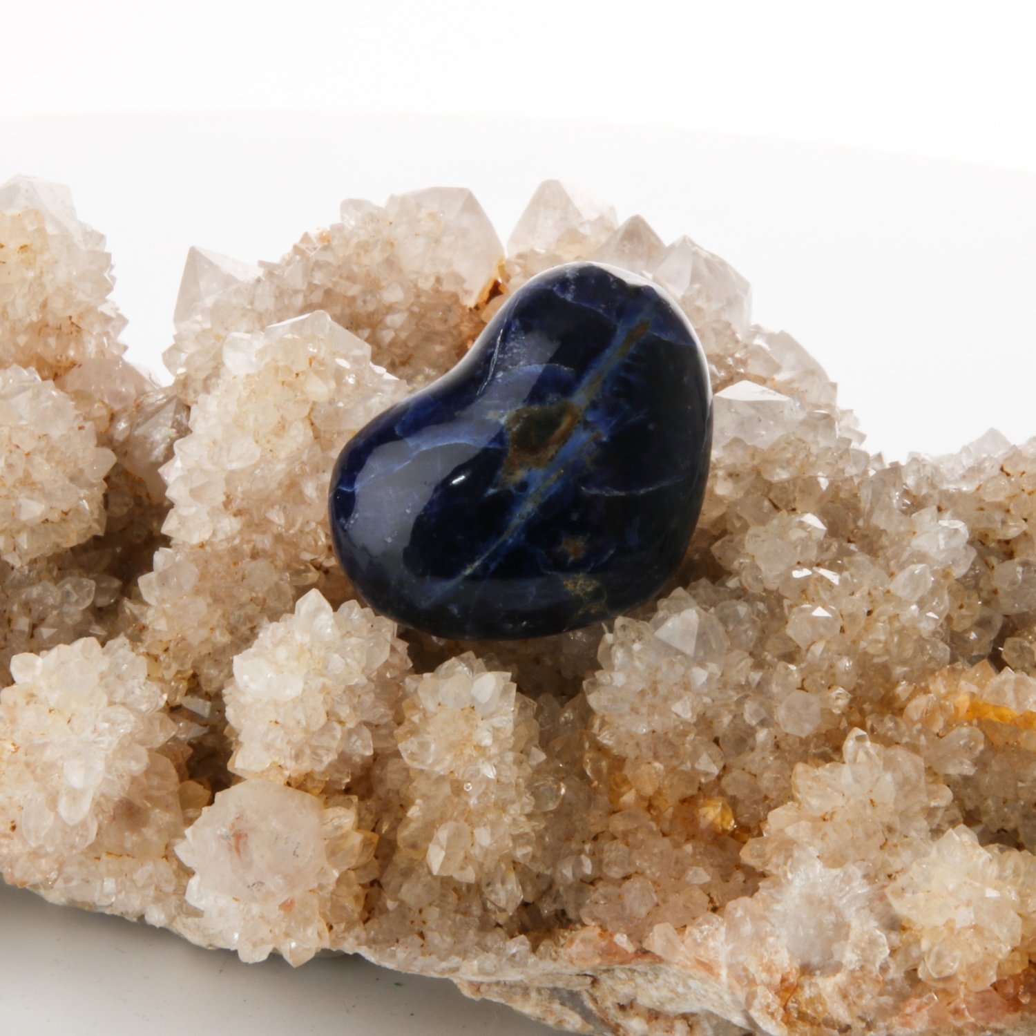 Sodalite Heart Shaped Palmstone