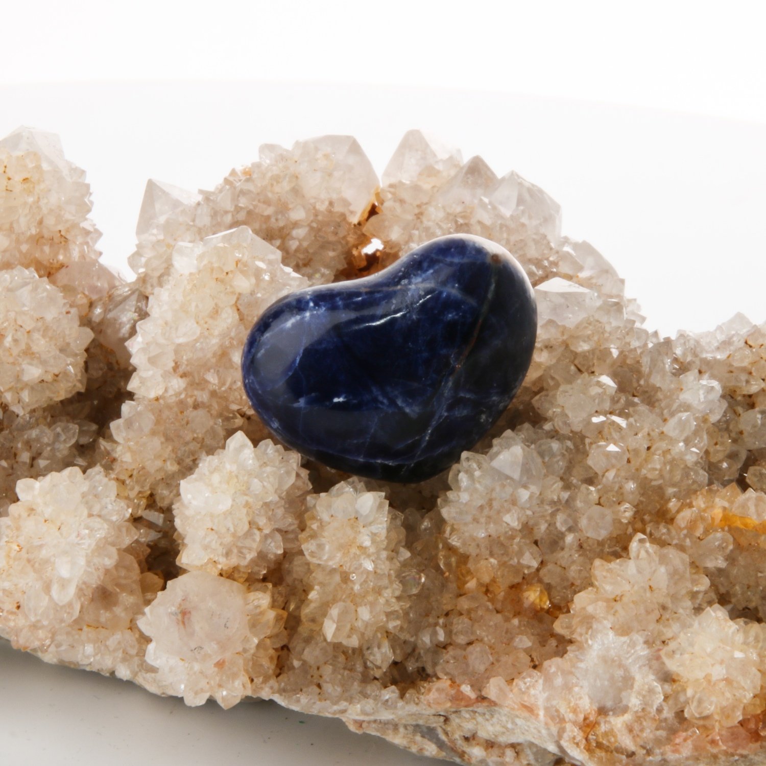 Sodalite Heart Shaped Palmstone
