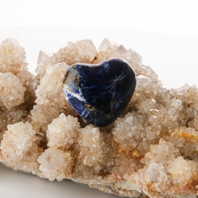 Sodalite Heart Shaped Palmstone