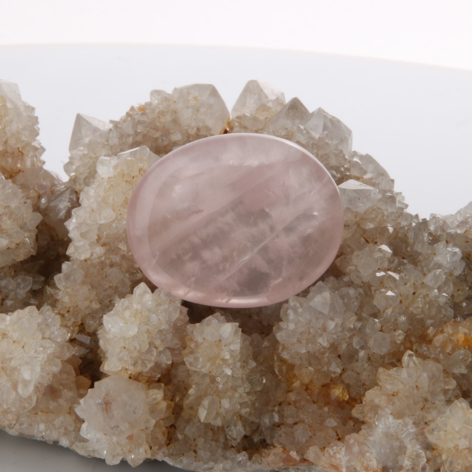 Rose Quartz Worry Stone