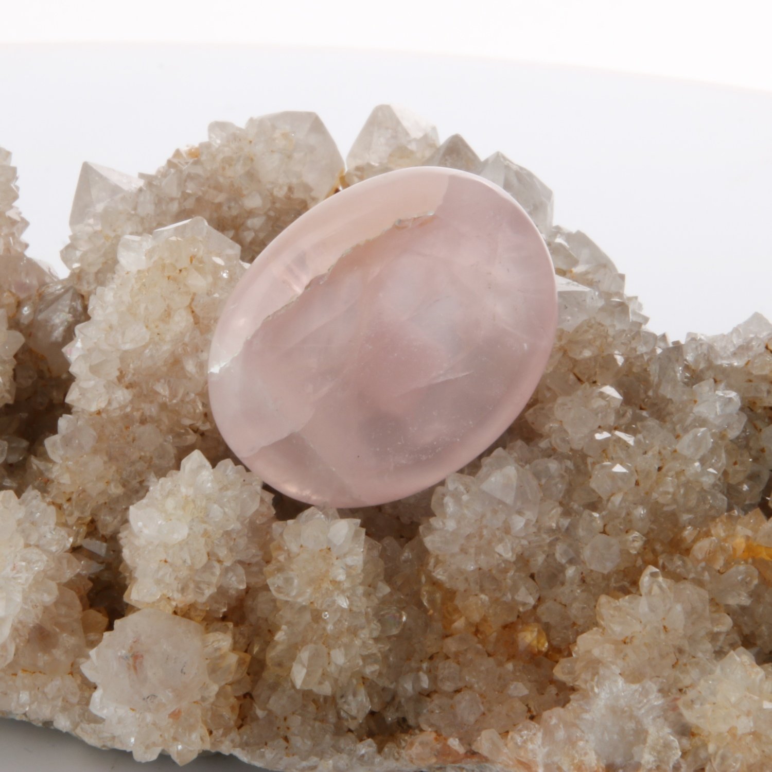 Rose Quartz Worry Stone