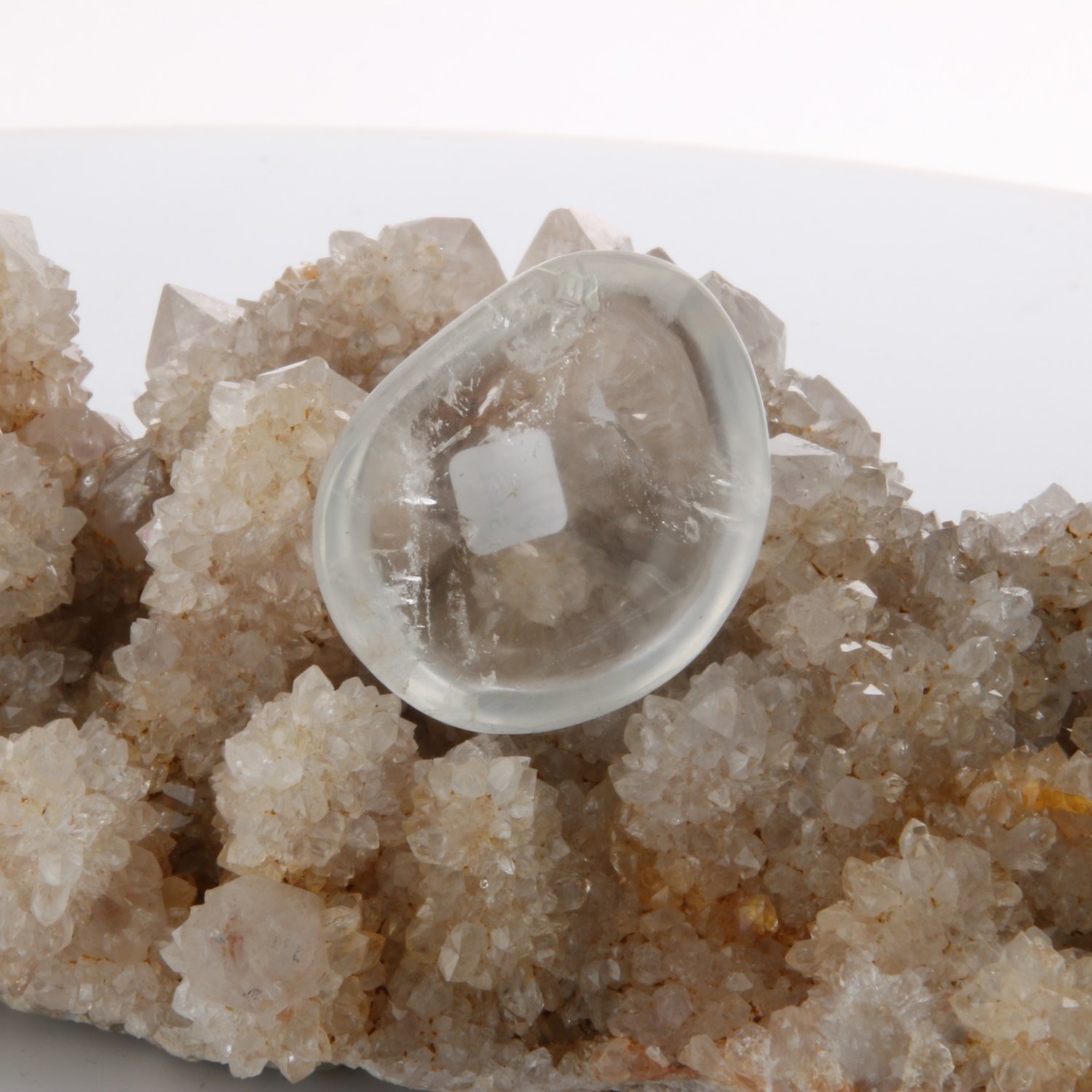 Clear Quartz Worry Stone