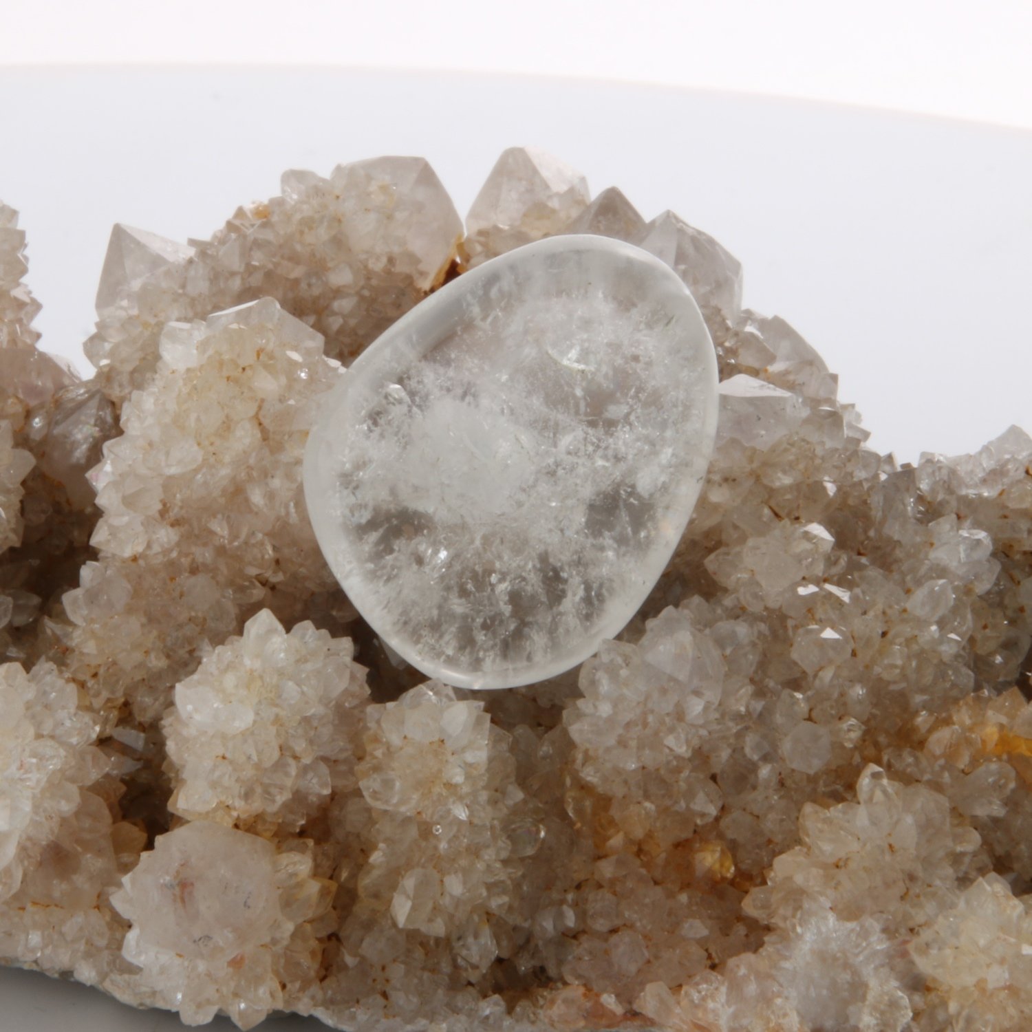 Clear Quartz Worry Stone