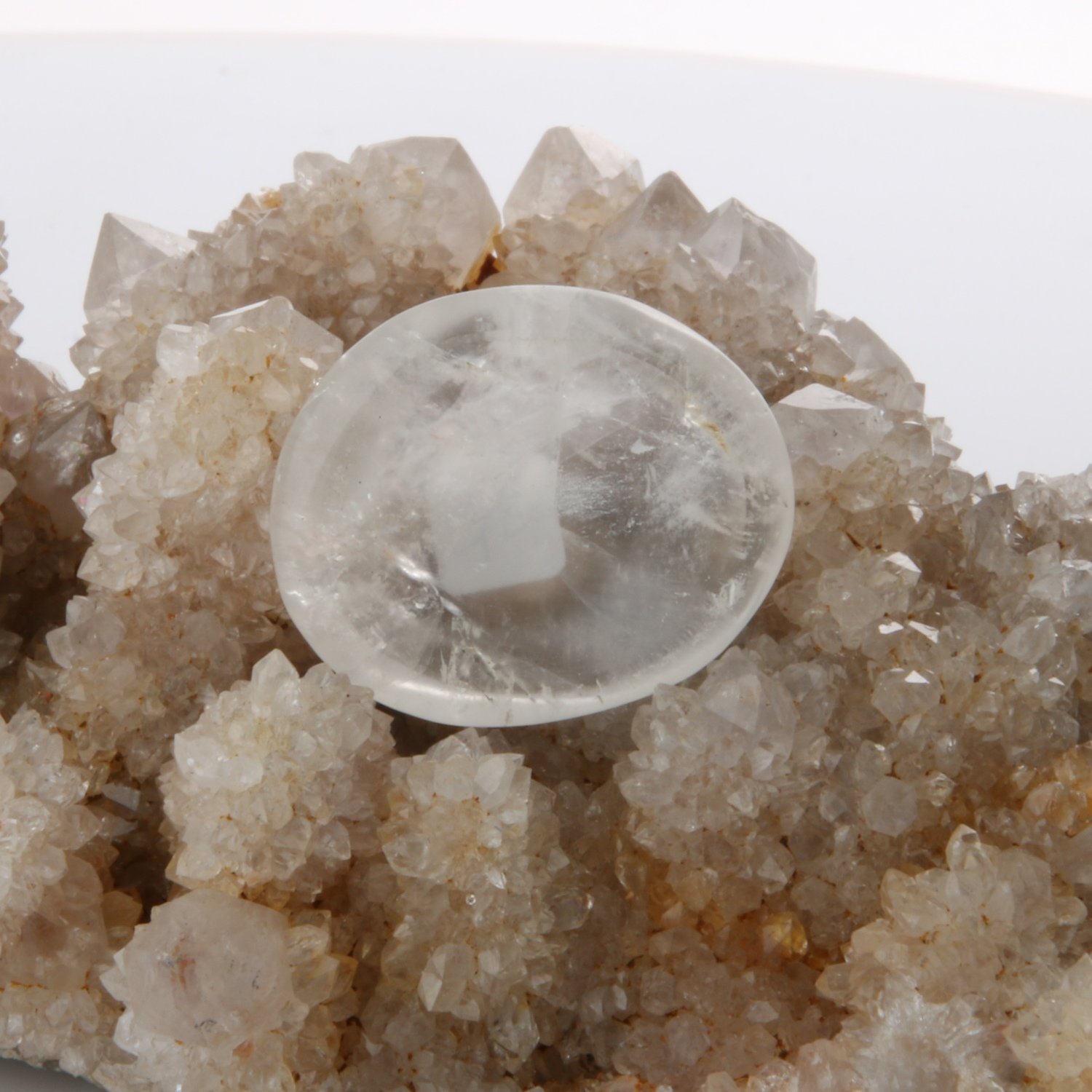 Clear Quartz Worry Stone