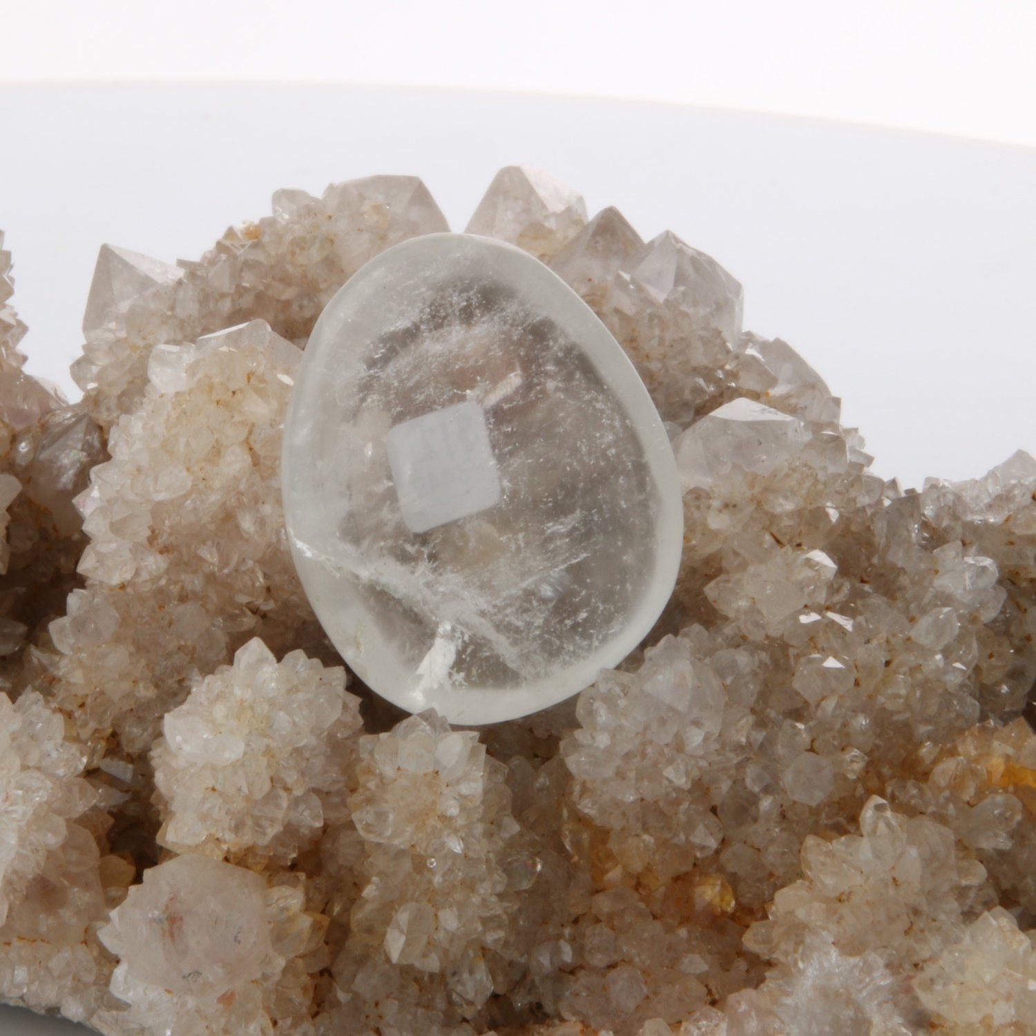 Clear Quartz Worry Stone