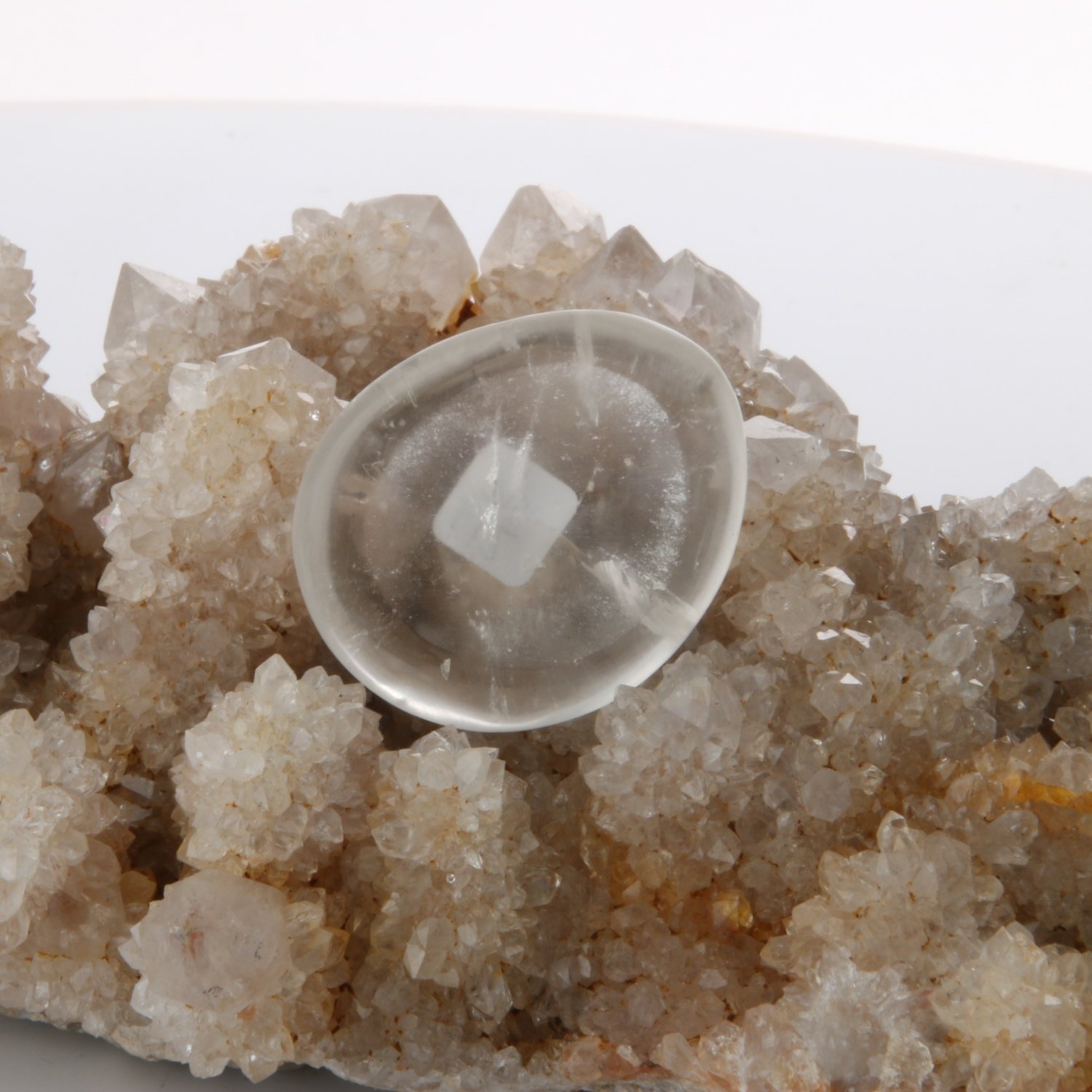 Clear Quartz Worry Stone
