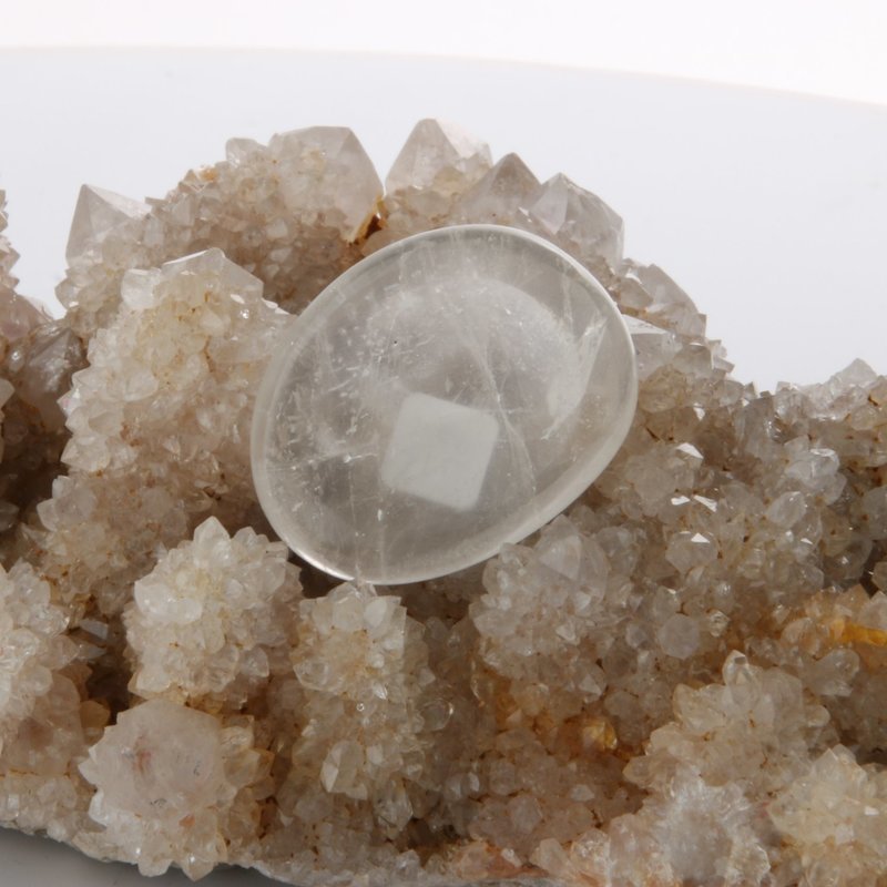 Clear Quartz Worry Stone