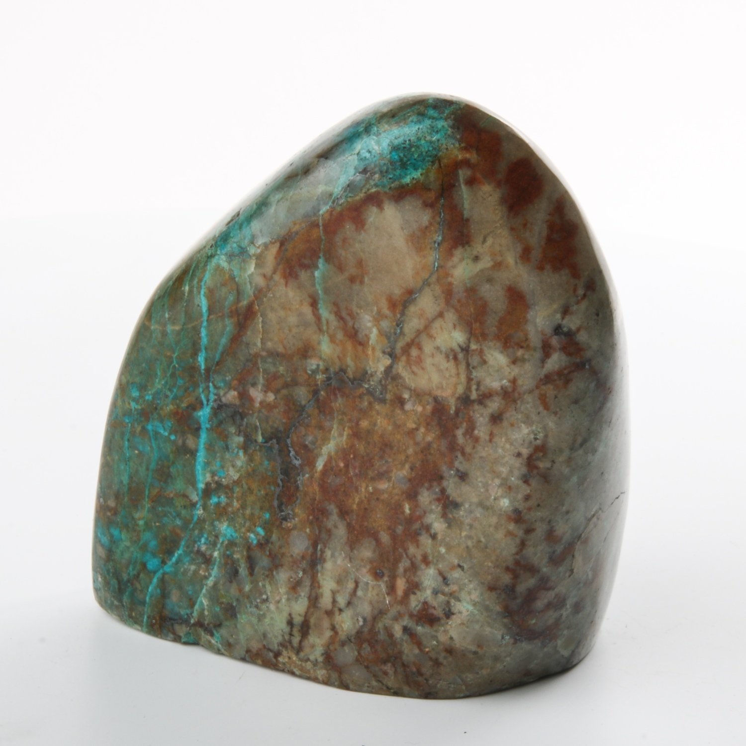 Polished Chrysocolla-Shattuckite Display Piece