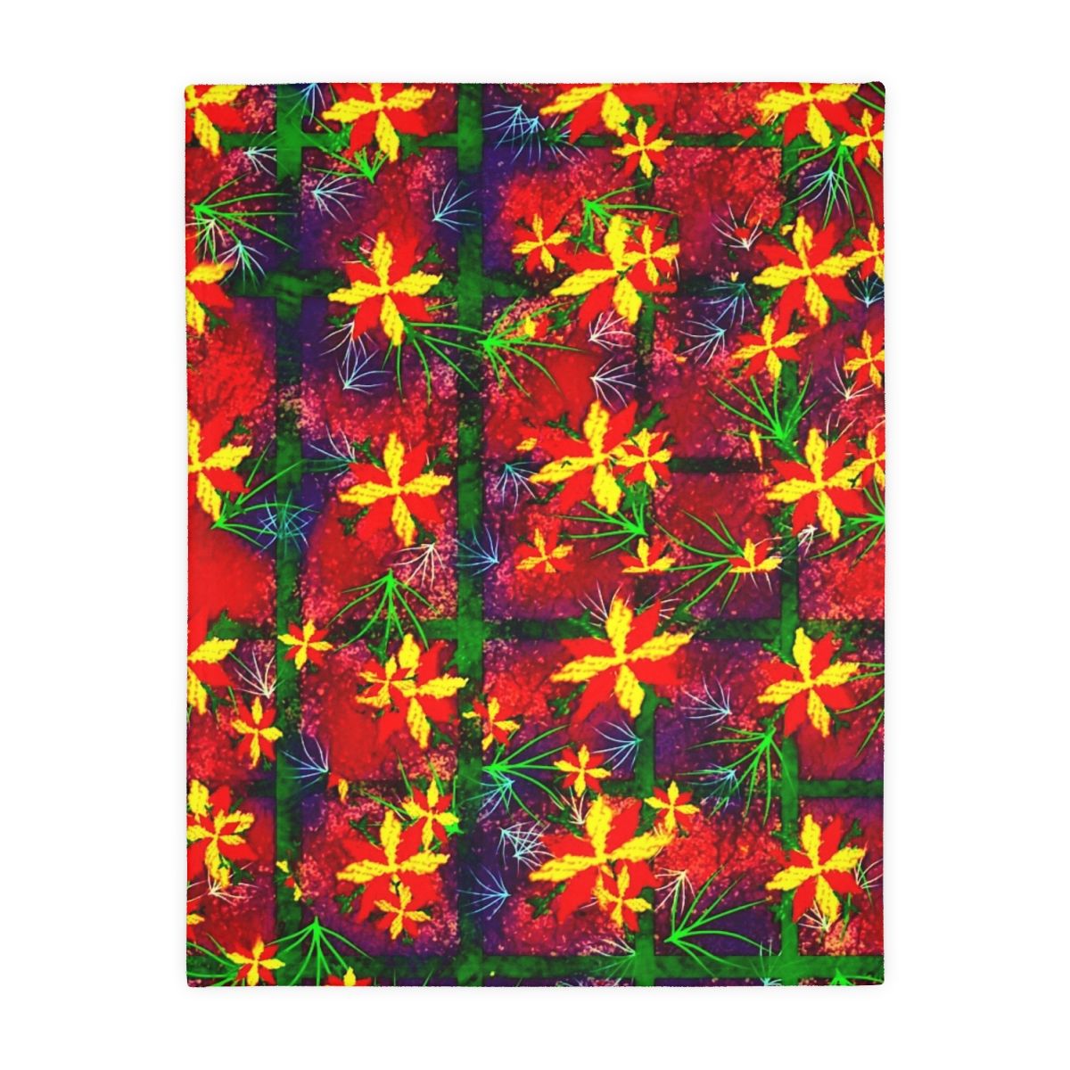 BL 141 Colorful Velveteen Microfiber Blanket (Two-sided print), Sizes: 40" × 30"