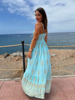 PICOT LUREX LONG DRESS