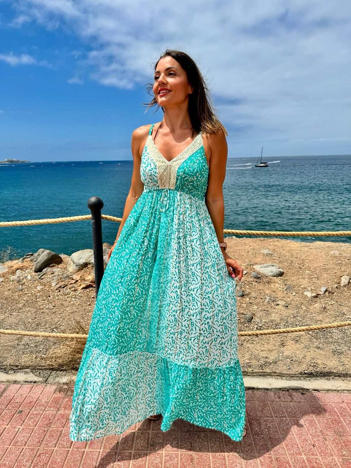 INDIAN STYLE FADED DRESS