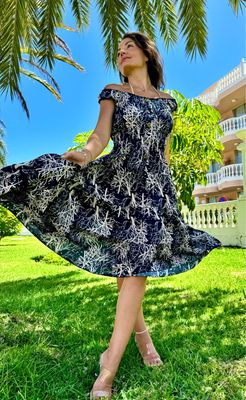 WIDE STRAP SUMMER DRESS